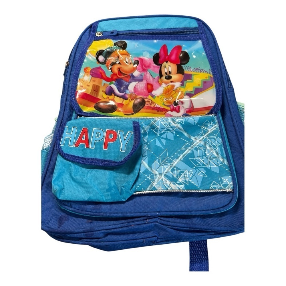 Blue Disney Prosport Backpack with Minnie and Mickey - Picture 1 of 12